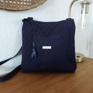 Vera Bradley hipster navy crossbody purse quilted bag messanger